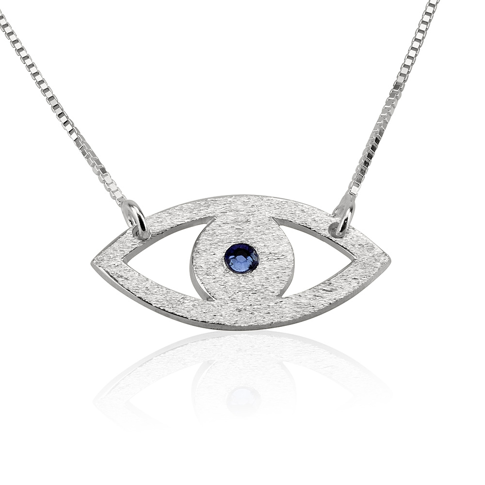 Collar de Mal de Ojo con Piedra de Nacimiento