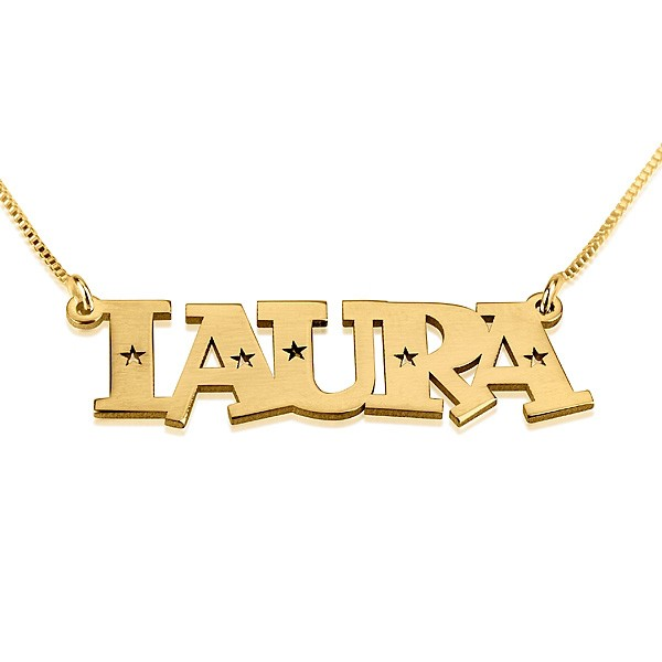 Stars Name Necklace
