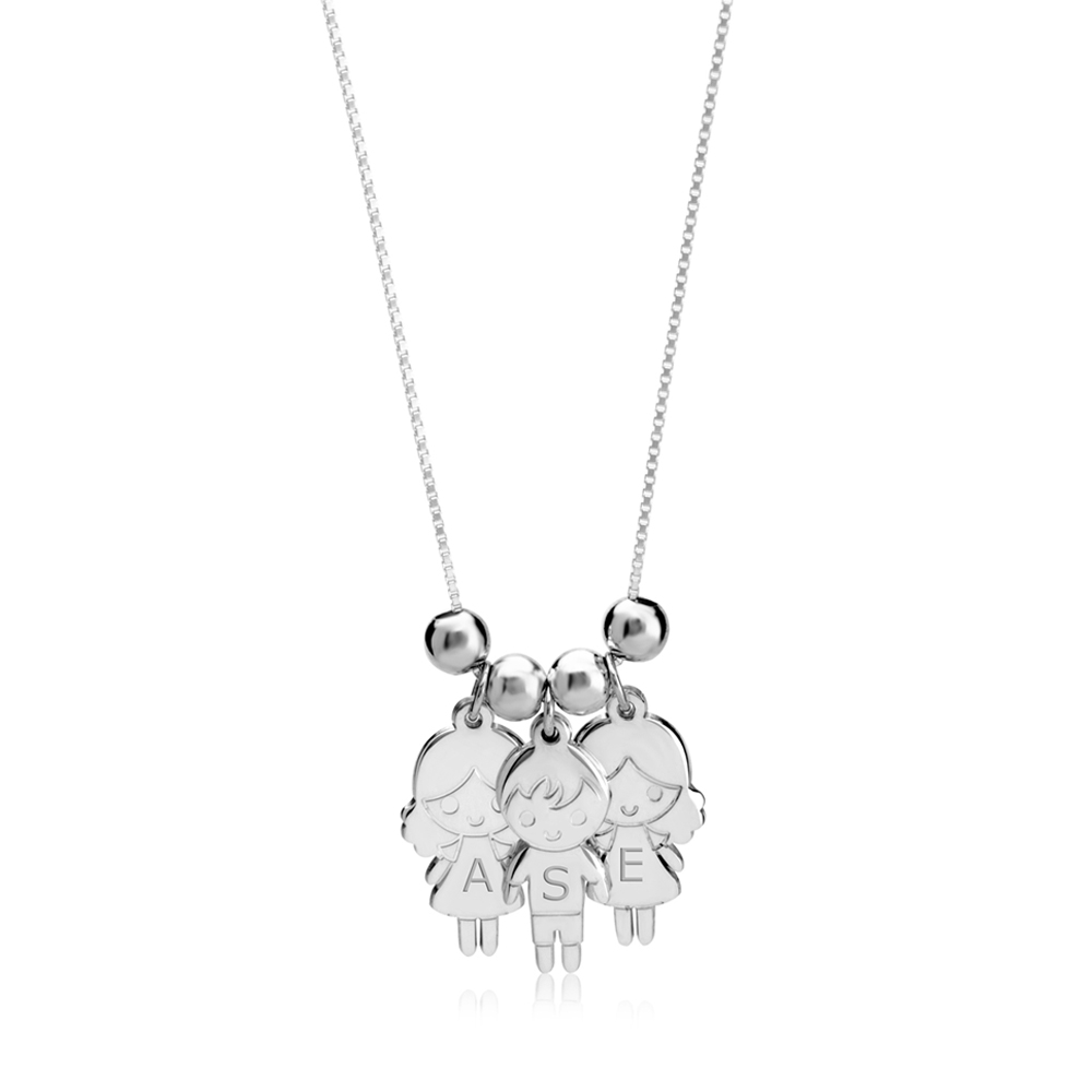 Collar de Dijes de Niños para Madre