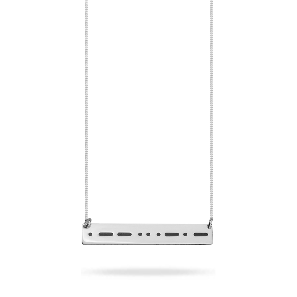 Personalized Morse Code Necklace 