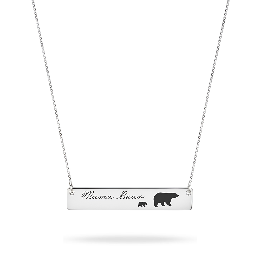 Personalized Mama Bear Necklace