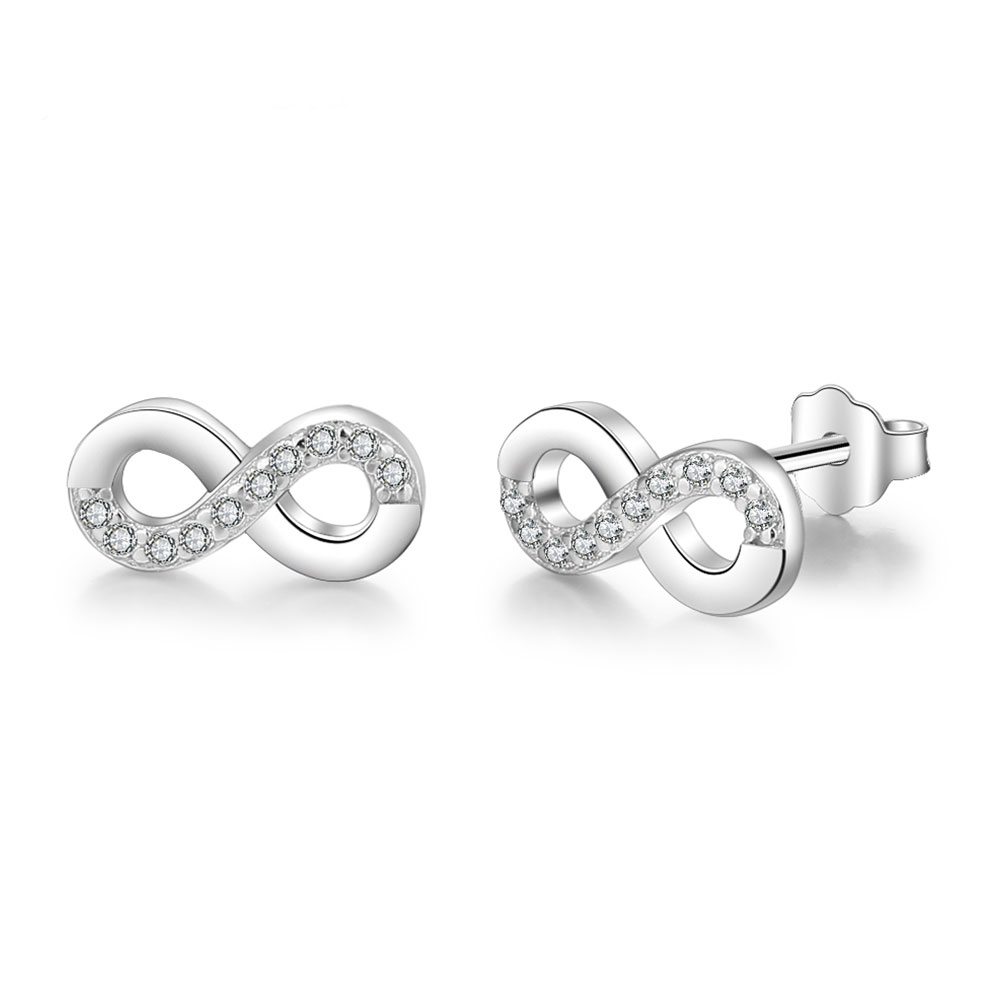 Aretes Infinito con Zirconias