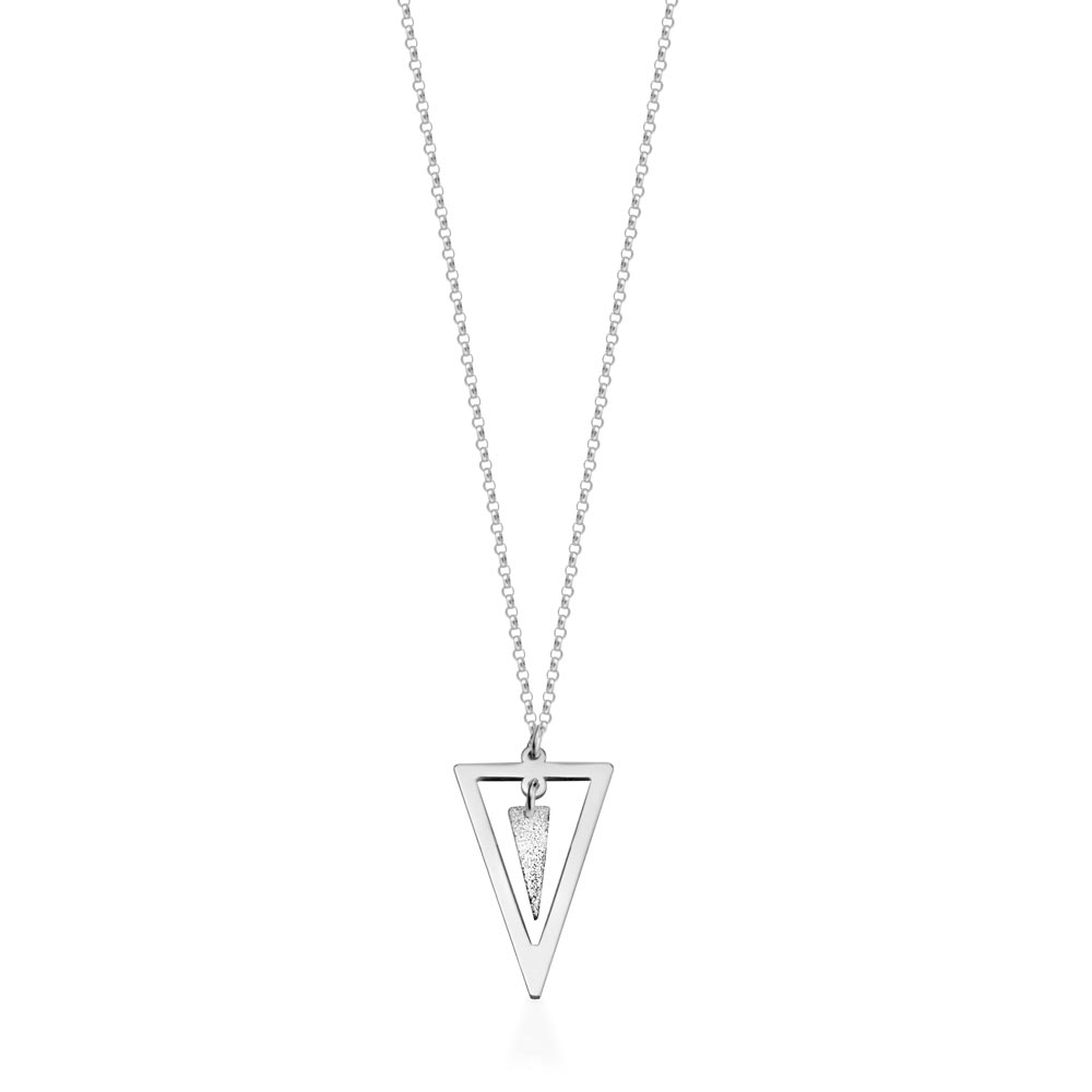 Double Triangle Necklace