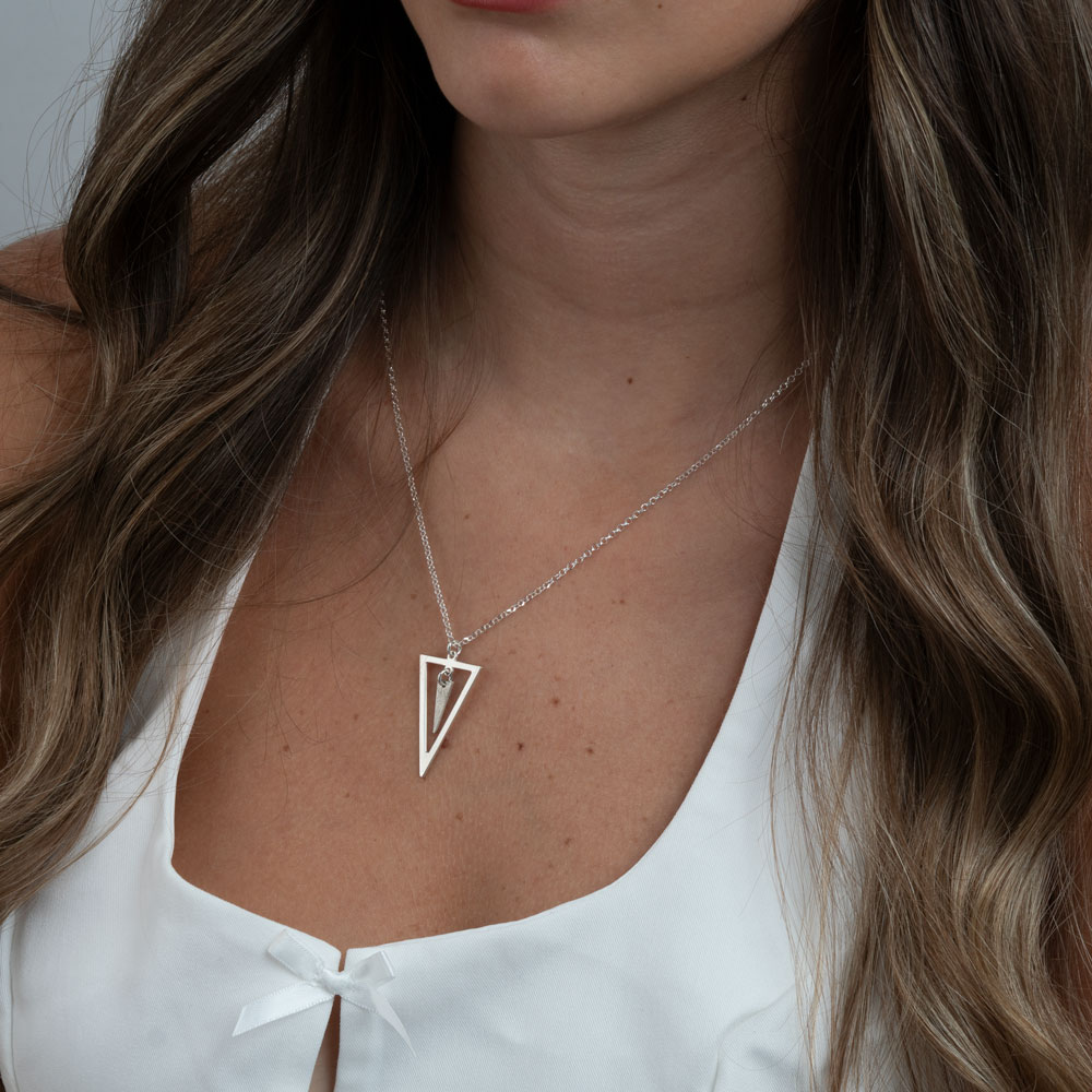 Double Triangle Necklace