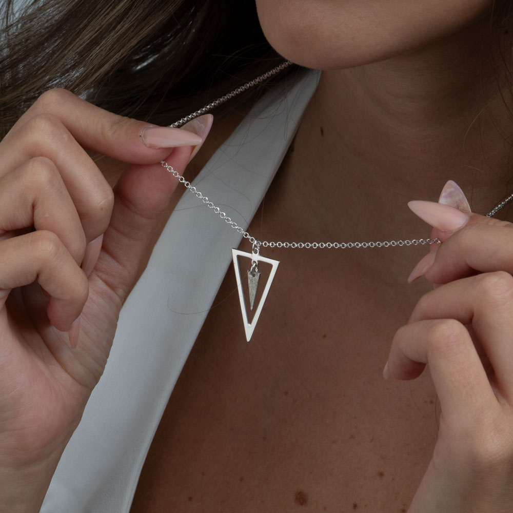 Double Triangle Necklace