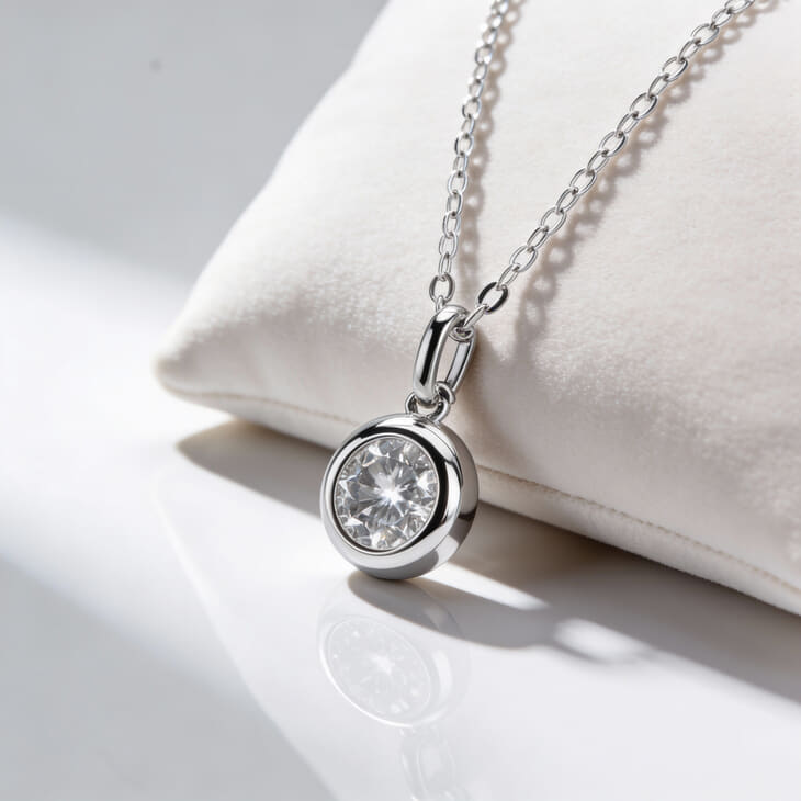 Cubic Zirconia Solitaire Necklace information
