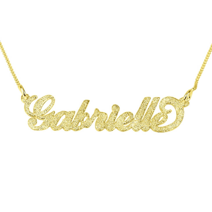 Sparkling 14k Gold Carrie Name Necklace Free Shipping!