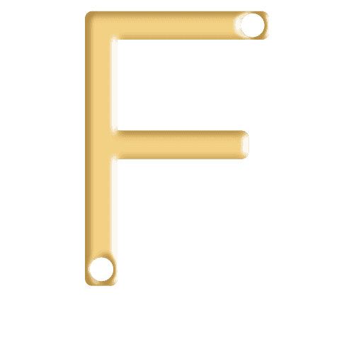 F Initial Pendant