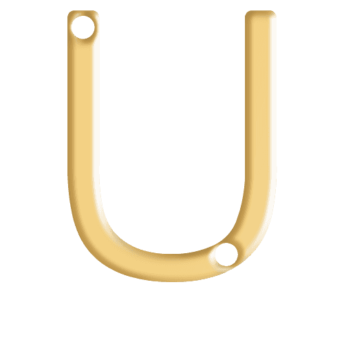U Initial Pendant