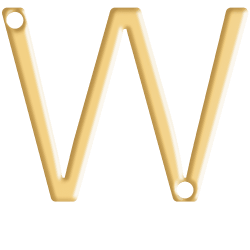 W Initial Pendant