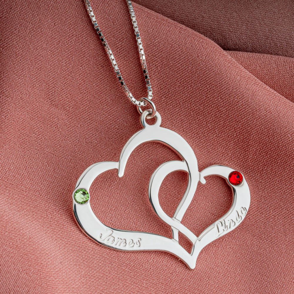 Collar De Dos Corazones
