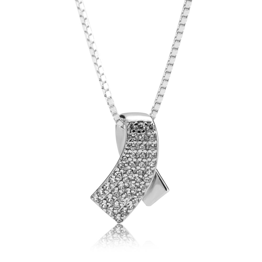 Collar de Listón con Zirconia