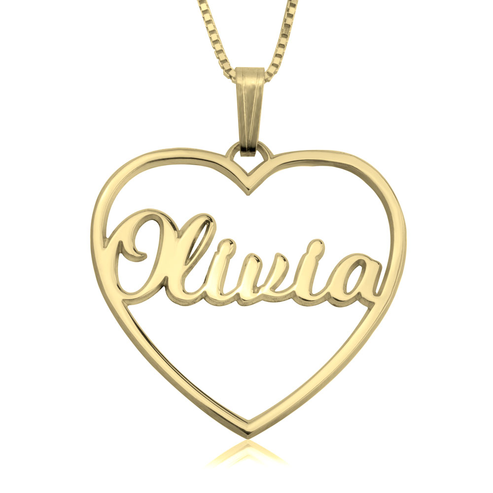 Collar Corazón Con Nombre
