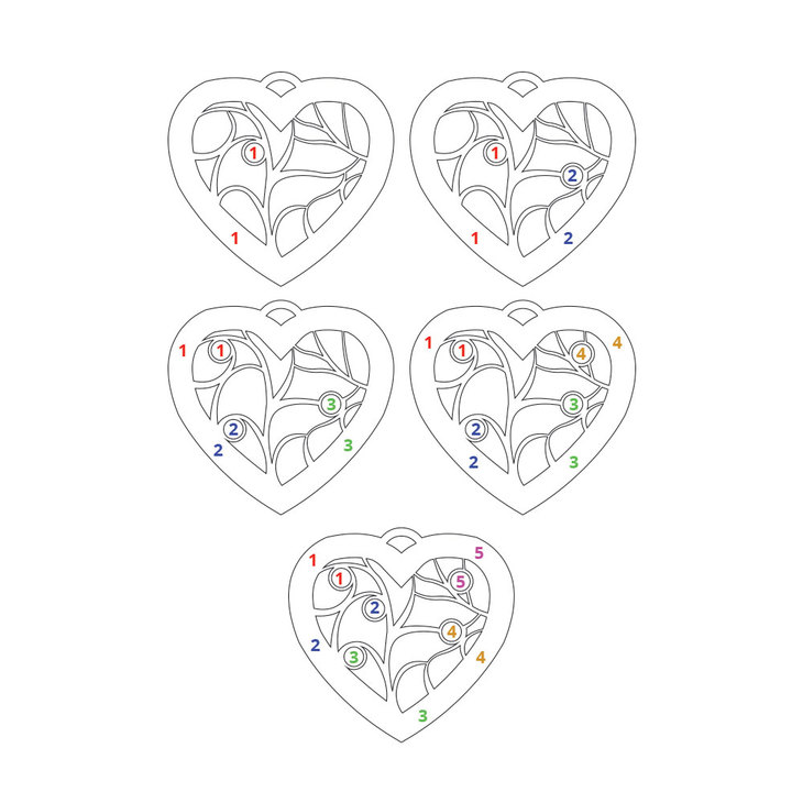 Collar Con Dije De Corazón con Piedras de Nacimiento information