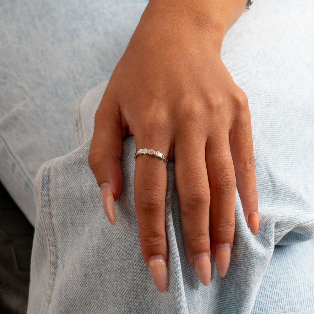 Anillo Hexagonal Personalizado