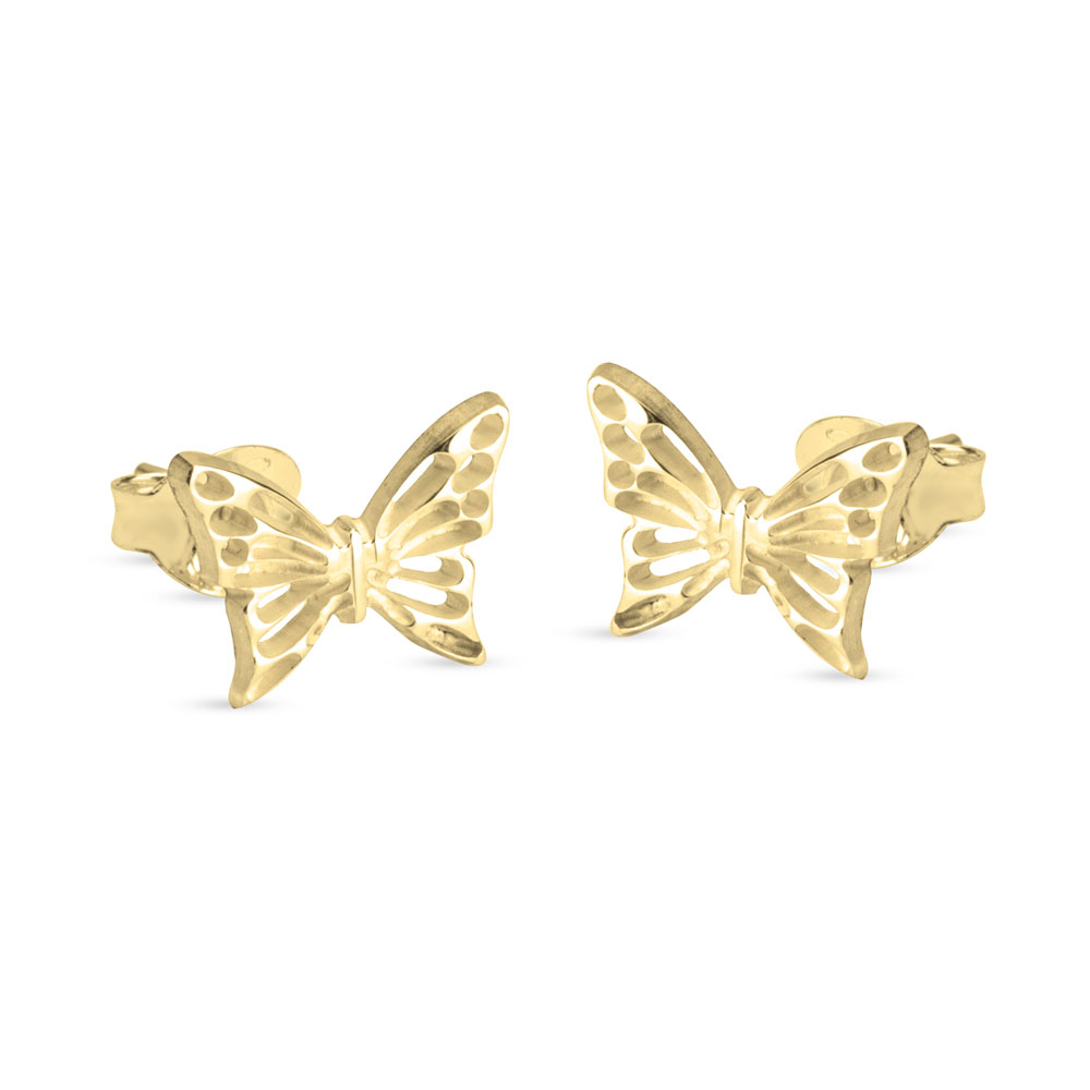 Butterfly Earrings - 24k Gold Plating