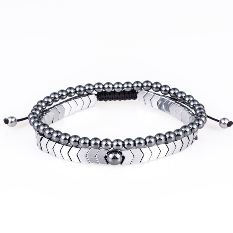 Conjunto de Pulsera Hematita