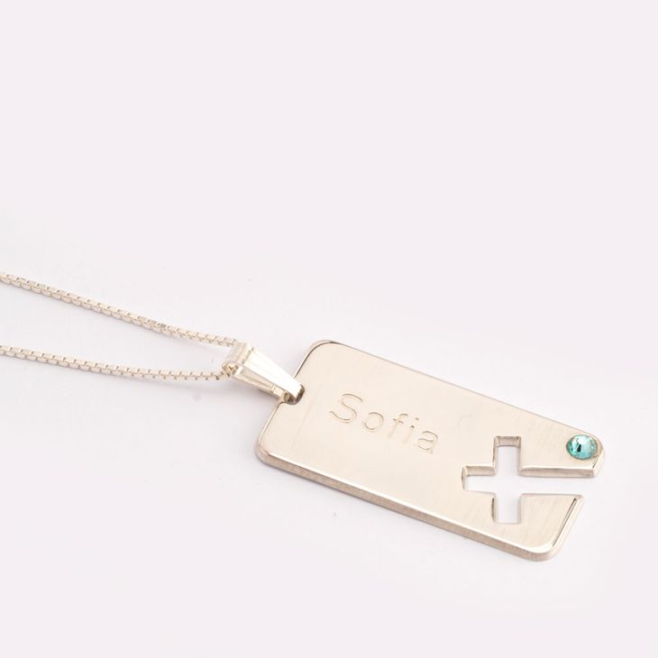 Collar de Barra con Cruz information