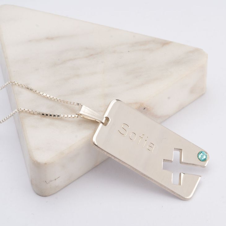 Collar de Barra con Cruz information