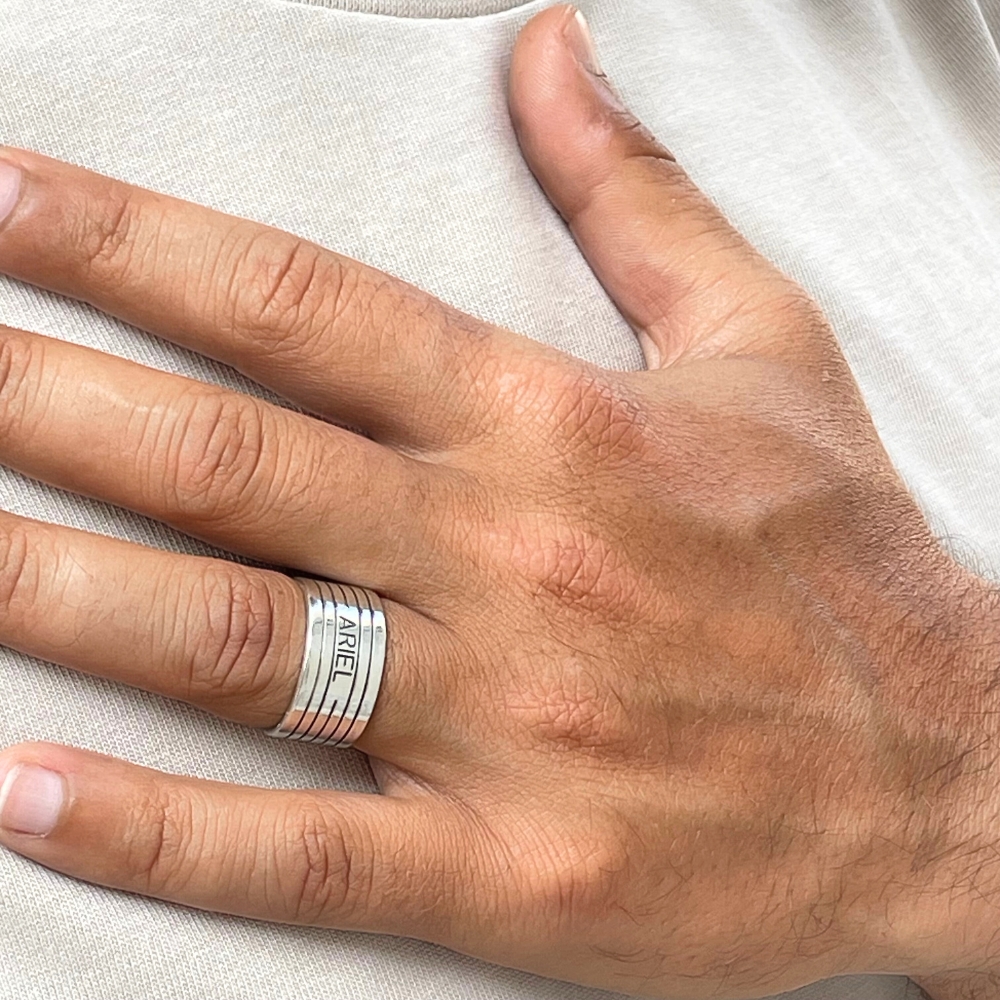 Anillo Hombre Grabado