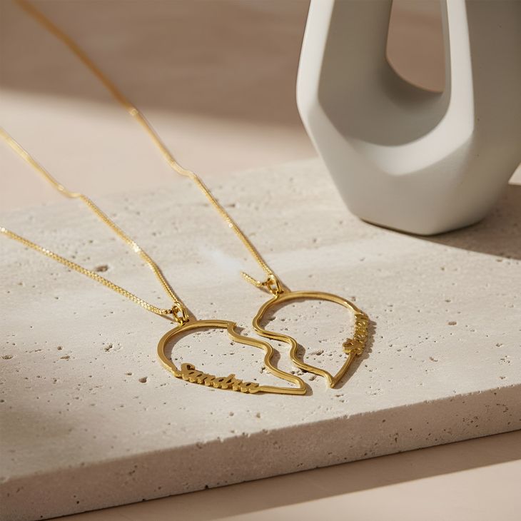 His and Her Necklaces - Picture 2