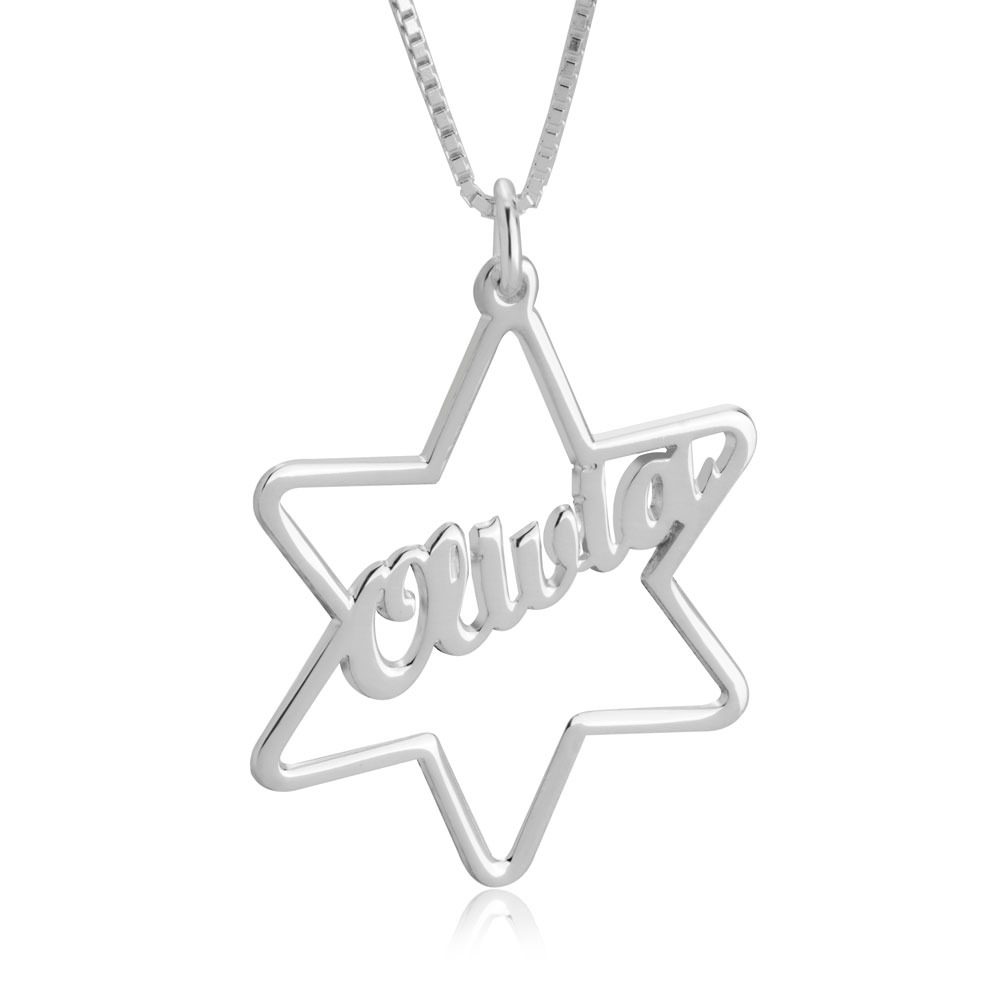 Star Pendant Name Necklace