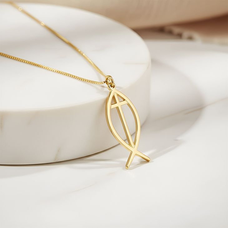 Collar Pez y Cruz - Picture 2