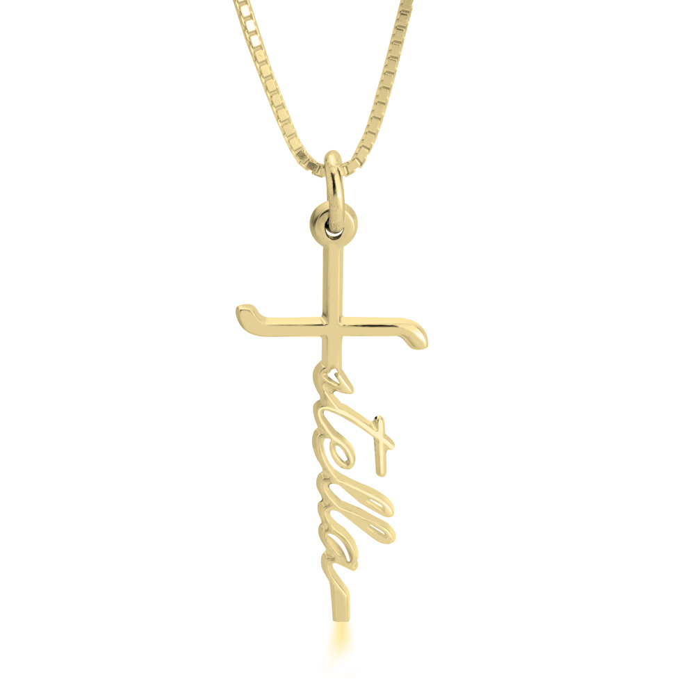 Cross Name Necklace