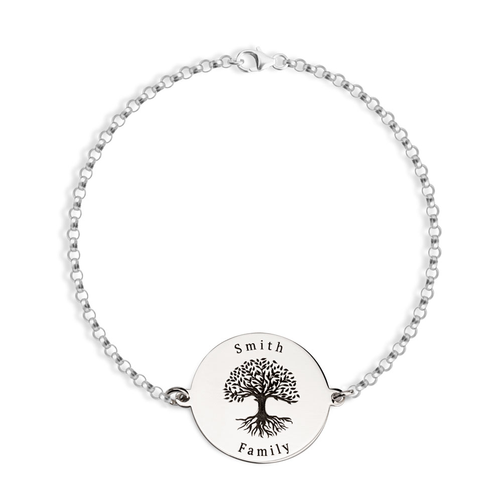 Pulsera Árbol de Familia Zirconia