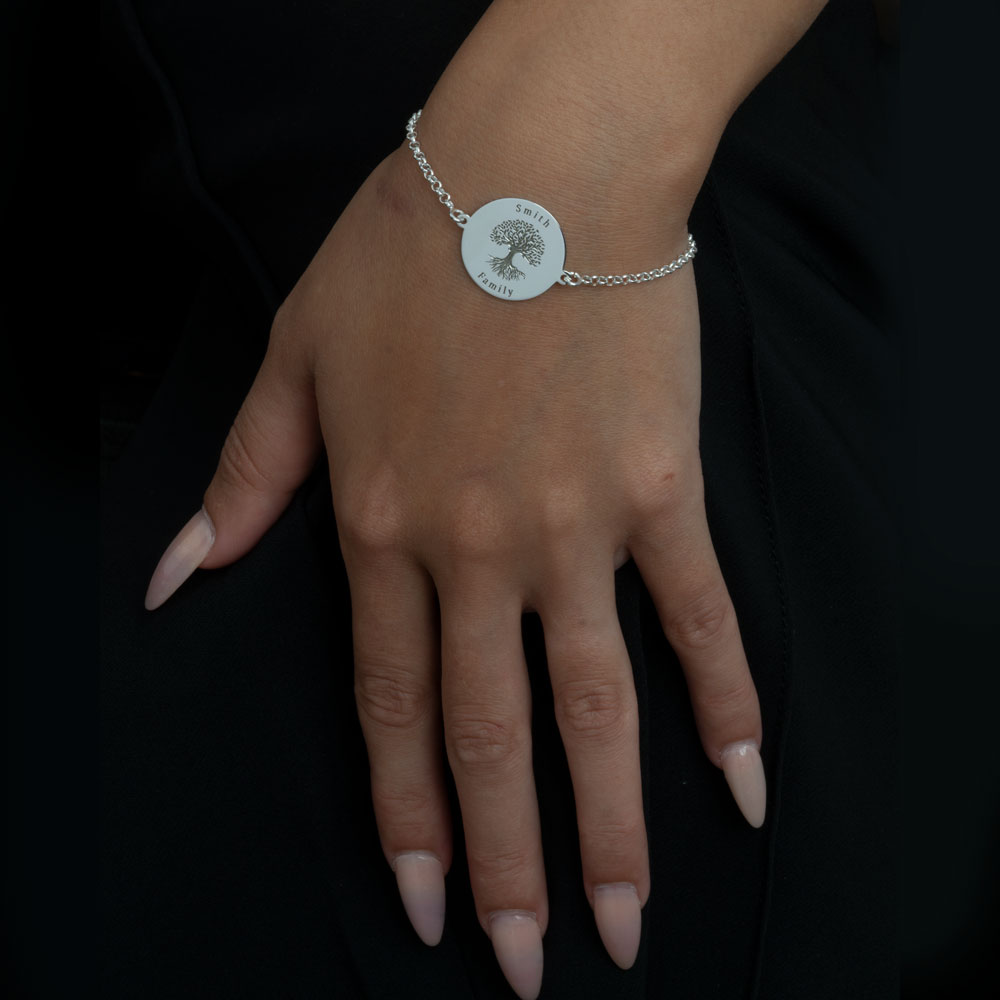 Pulsera Árbol de Familia Zirconia