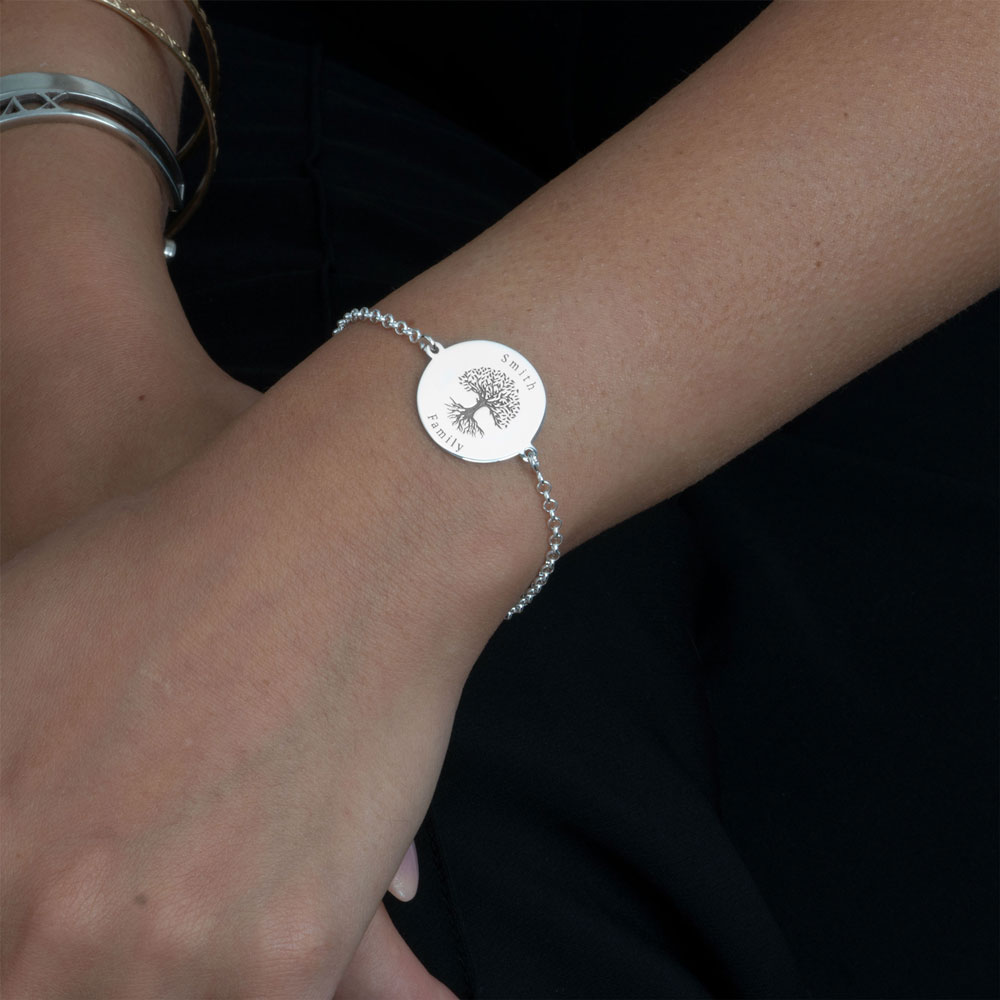 Pulsera Árbol de Familia Zirconia