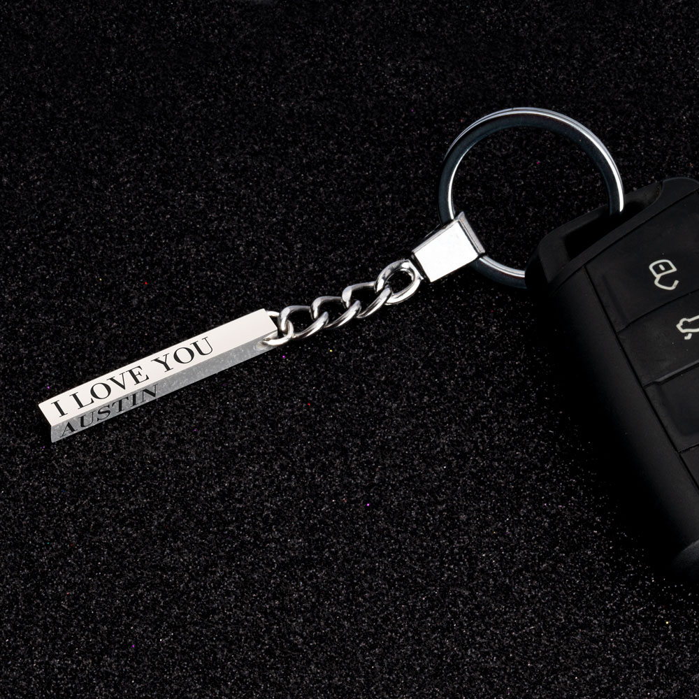 Engraved 3D keychain
