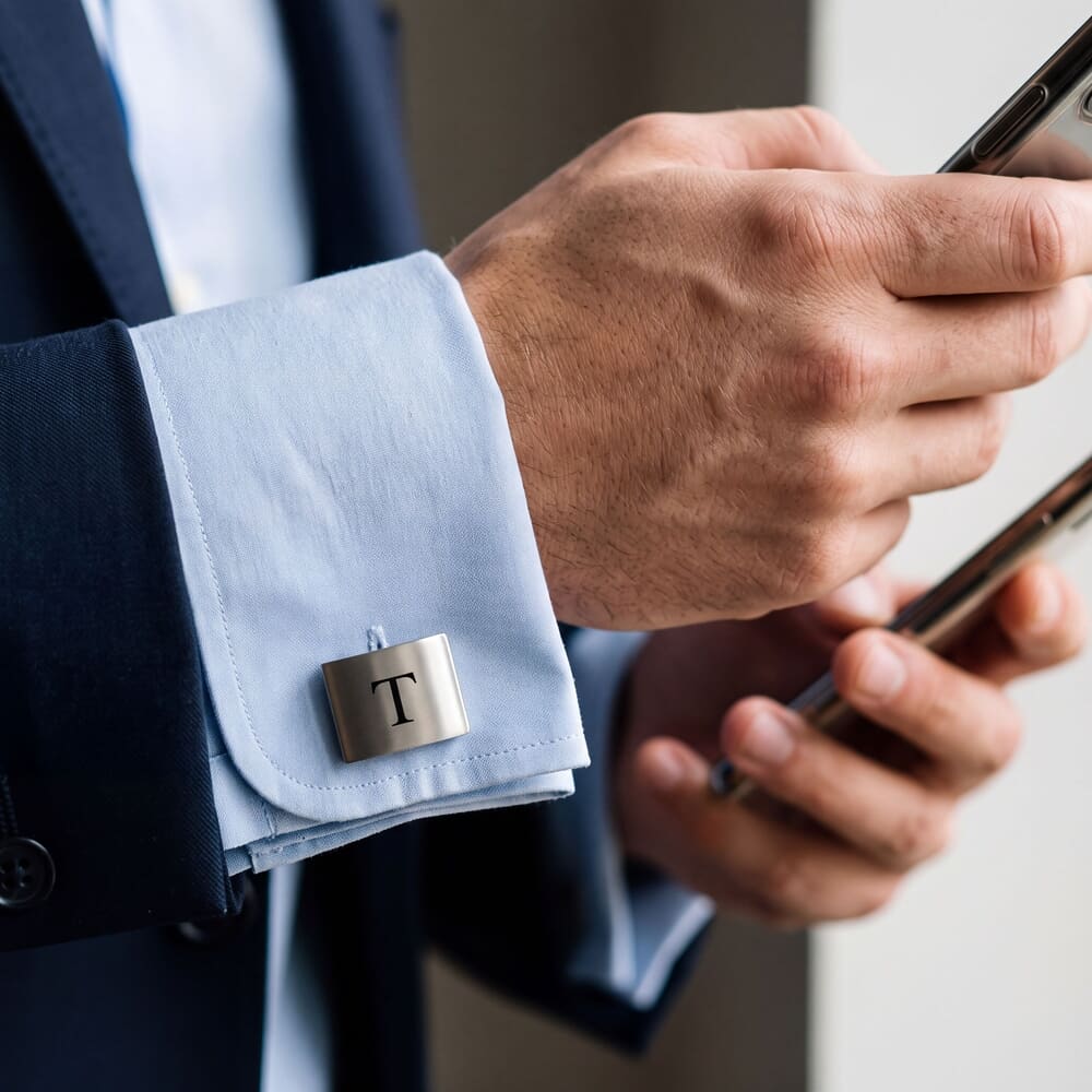Personalized Matte Cufflinks