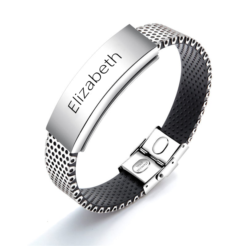 Pulsera Personalizada de Acero para Hombre 