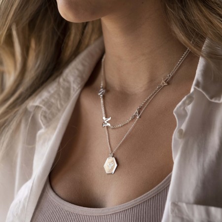 Hexagon Zodiac Pendant