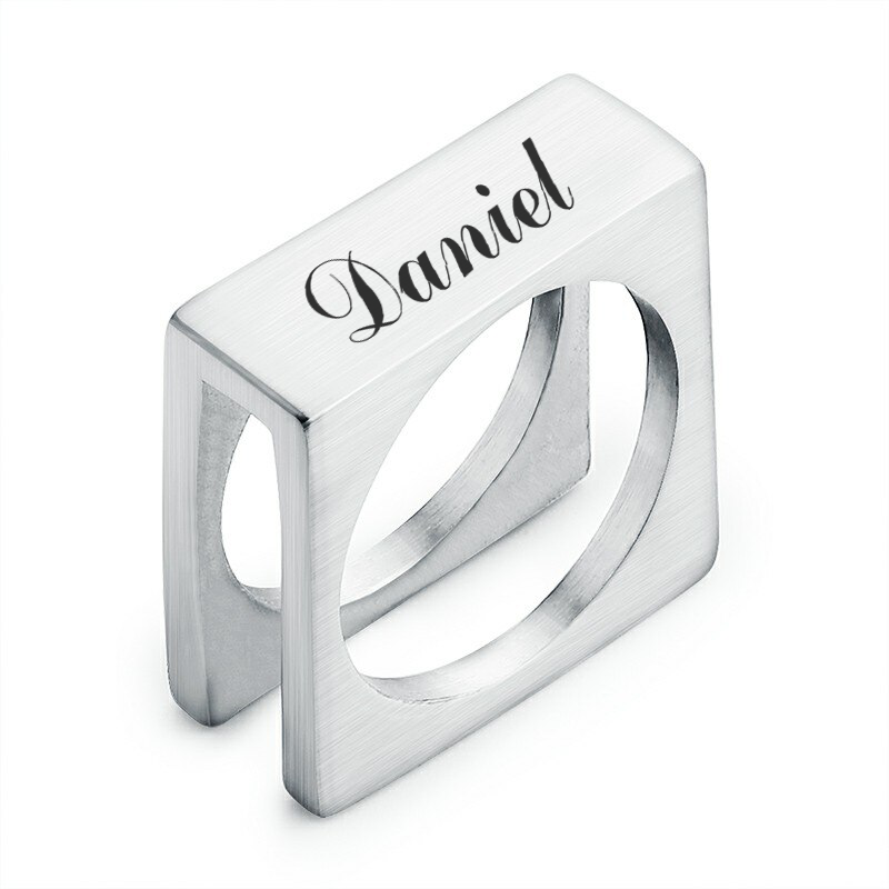Anillo de Cubo Personalizado 