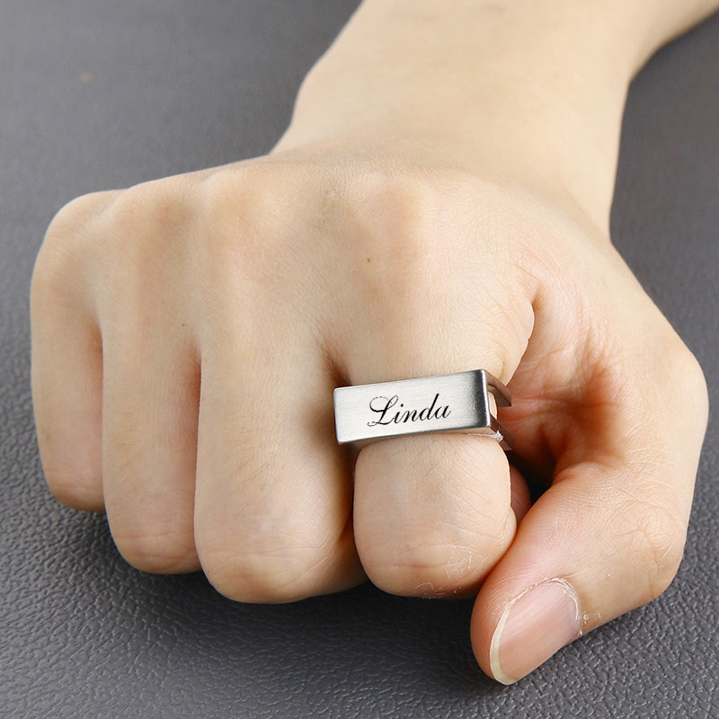 Anillo de Cubo Personalizado 