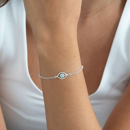 Delicate Evil Eye Bracelet 