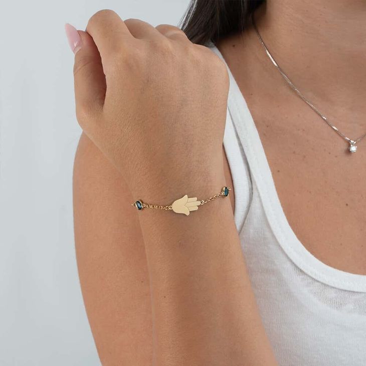 Pulsera Turquesa de Hamsa model