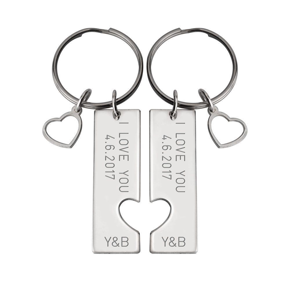 Personalized Couple Keychain
