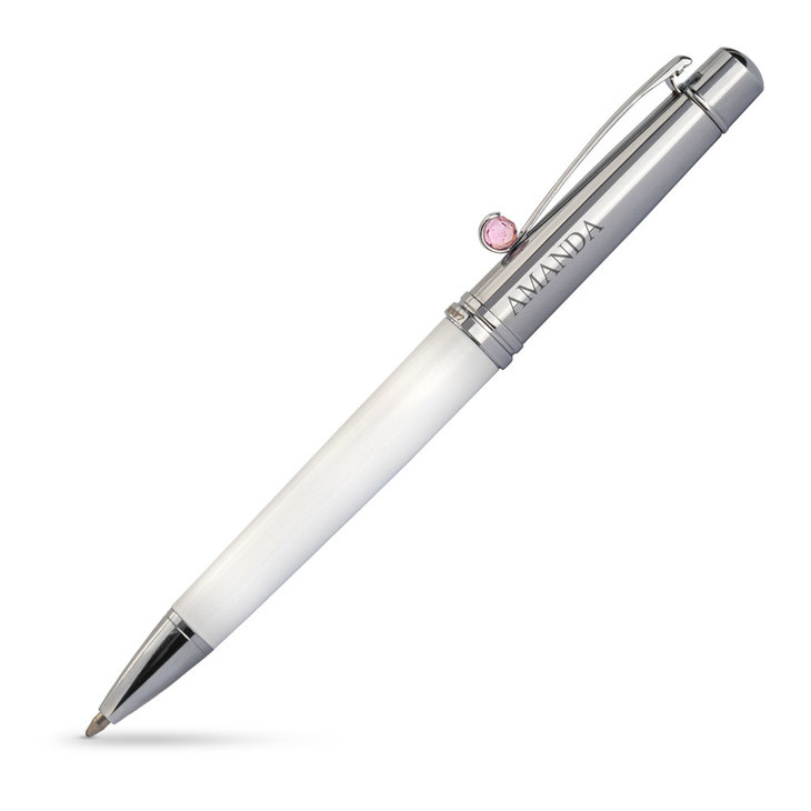 White Personalised Pen