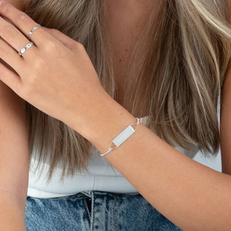 Geometric Name Bracelet