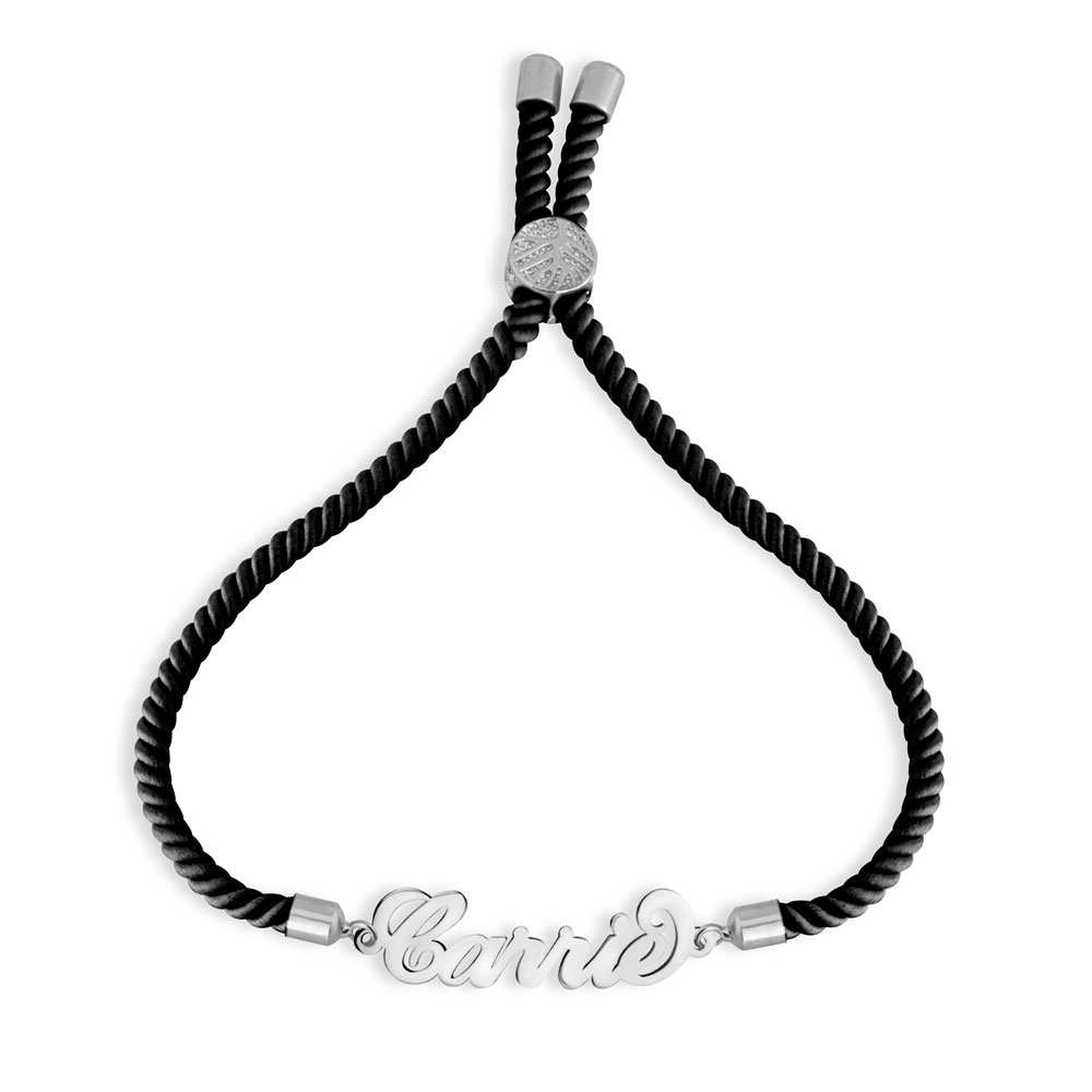Pulsera con Nombre de Cordón