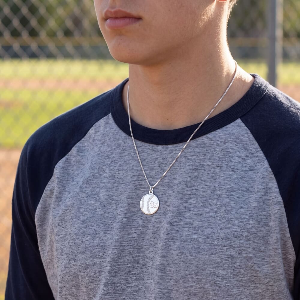 Baseball Number Necklace