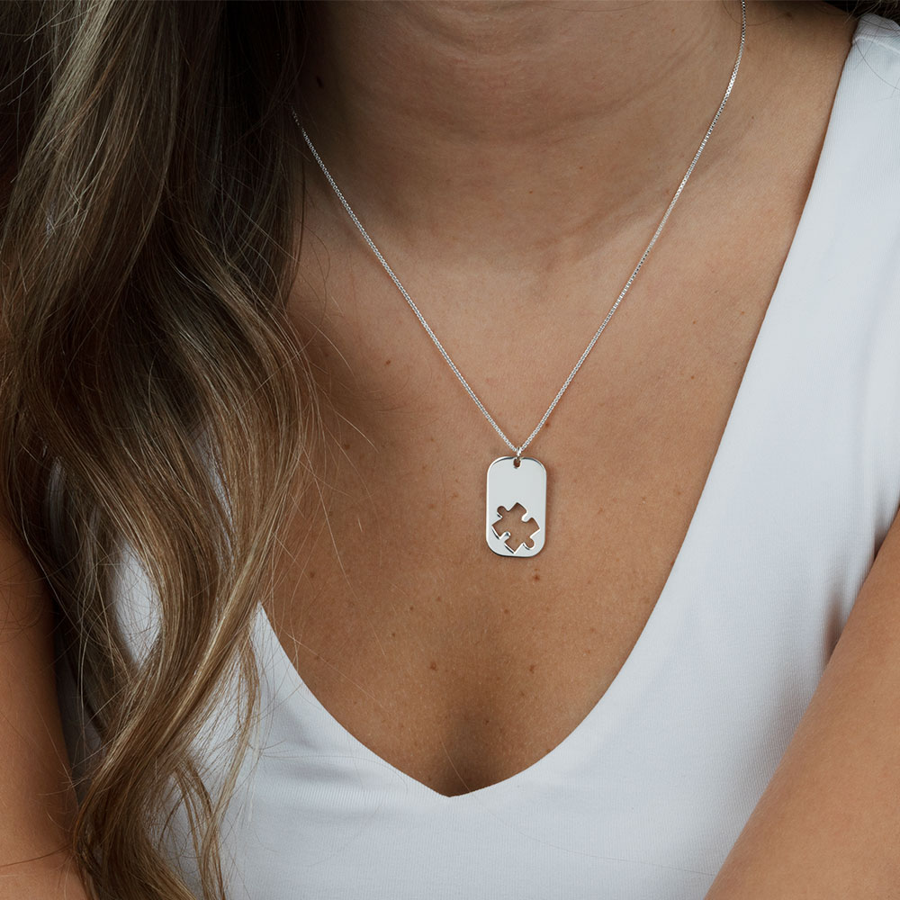 Collar de Identificación Pieza de Rompecabezas