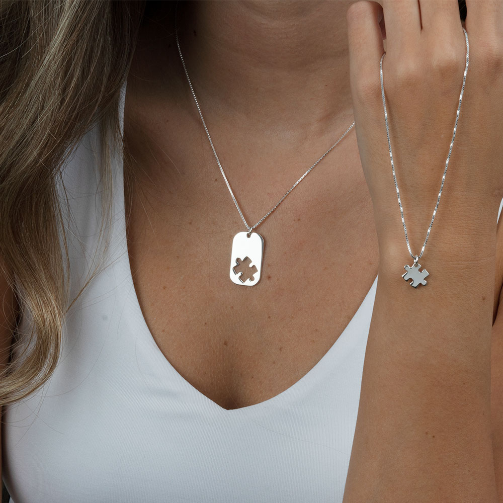 Collar de Identificación Pieza de Rompecabezas