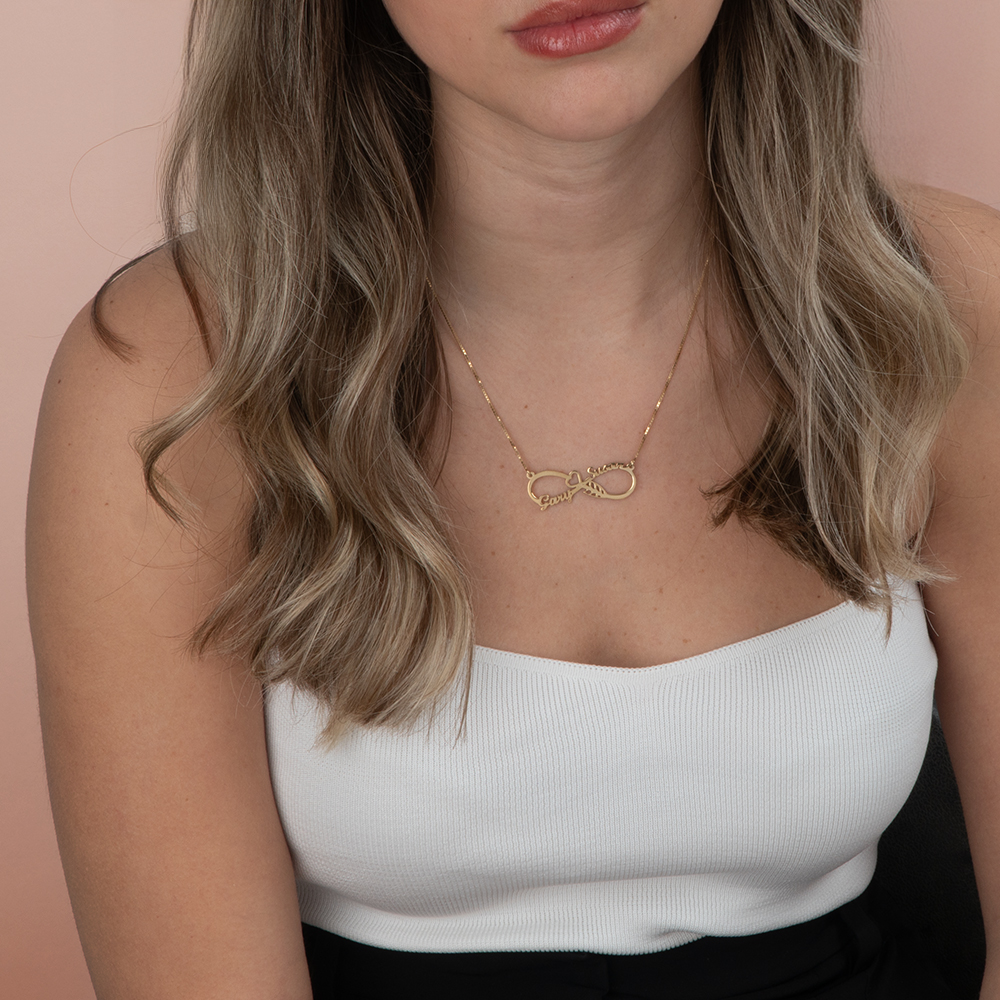 Collar Infinito Corazón y Flecha