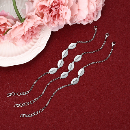 Engraved Bracelet with Children's Names 