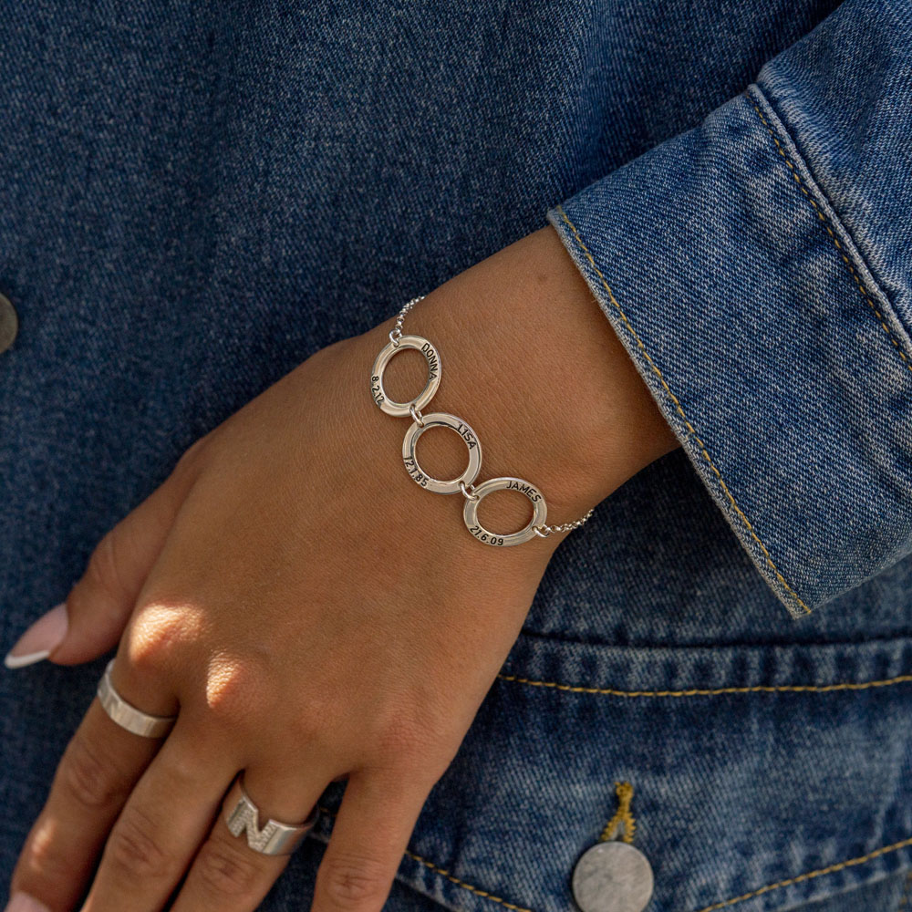 Pulsera de Disco Personalizada para Mamá 