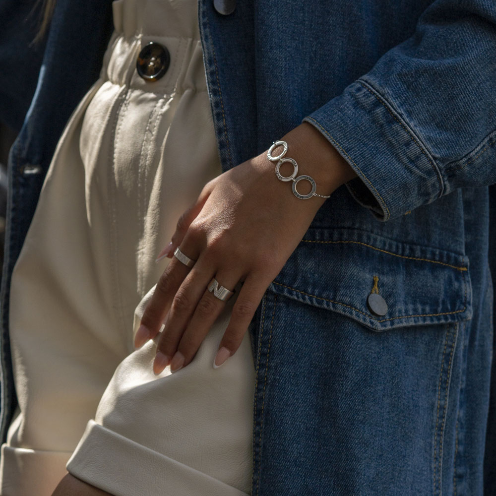 Pulsera de Disco Personalizada para Mamá 